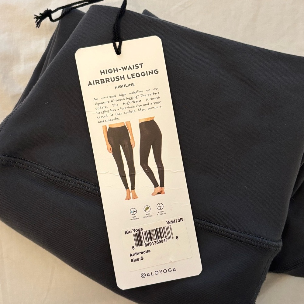 Alo High Waist Airbrush Legging / Anthracite / Small
